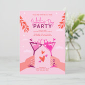 Invitation Jour des Valentines Cocktail Party (Debout devant)