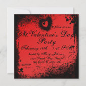 Invitation Jour des Valentines de Grungy Goth (Devant)