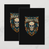 Invitation Jour des vecteurs des morts (dia de los muertos) s (Devant / Derrière)