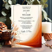 Invitation Jour Désert Rustique Boho Automne Ombre Mariage Br