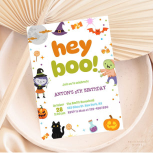Invitation Jour d'Halloween Éffrayant et amusant