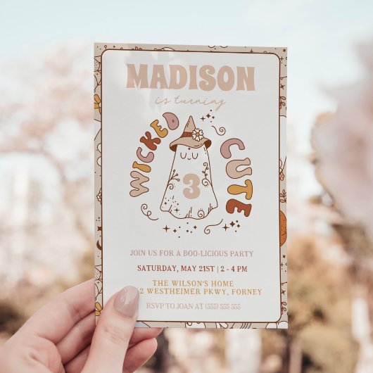 Invitation Jour d'Halloween Ghost Super