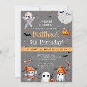Invitation Jour d'Halloween Orange moderne Cute Ghost Party (Devant)
