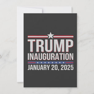 Invitation Jour d'investiture de Trump janvier 2025 Président