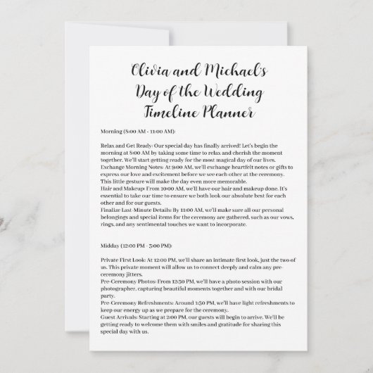 Invitation Jour du calendrier Mariage Couples (Devant)