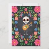 Invitation Jour du crâne de sucre de l'Halloween mort Anniver (Dos)