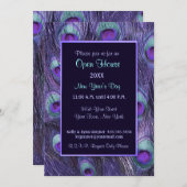 Invitation Jour du Nouvel An de Peacock - Open House Invitati (Devant / Derrière)