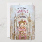 Invitation Jour du premier anniversaire de la princesse encha (Devant)