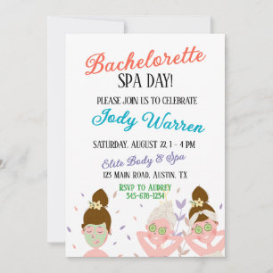Invitation Jour du Spa Bachelorette