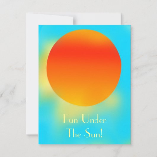 Invitation Jour Ensoleillé (Devant)