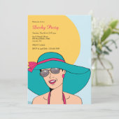 Invitation Jour ensoleillé aux courses (Debout devant)