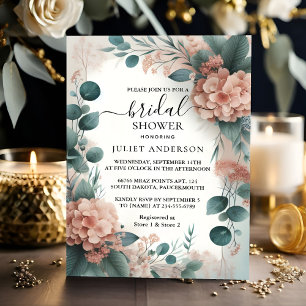 Invitation Jour Eucalyptus dentelle Tulle Dusty Fête des mari