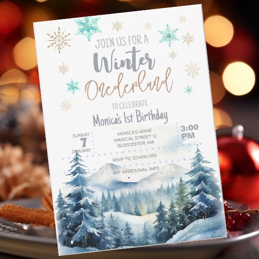 Invitation Jour fabuleux pour l'hiver