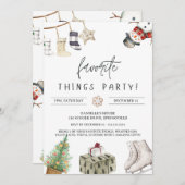 Invitation Jour férié de Noël (Devant / Derrière)