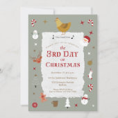 Invitation Jour férié de Noël, 3 jours fériés (Devant)