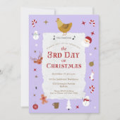 Invitation Jour férié de Noël, 3 jours fériés (Devant)