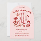 Invitation Jour férié de Whimsical Girly (Devant)