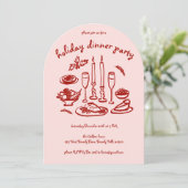 Invitation Jour férié de Whimsical Girly (Debout devant)