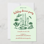 Invitation Jour férié de Whimsical Girly (Devant)