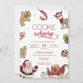 Invitation Jour férié férié fête d'échange de cookies (Devant)