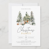 Invitation Jour férié férié fêtes de Noël Diner (Devant)