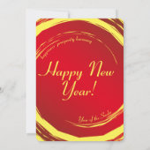 Invitation Jour lunaire Bonheur Prosperity Harmonie (Dos)