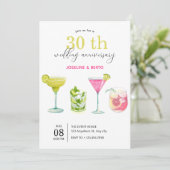 Invitation Jour mariage des boissons aux fruits minimalistes (Debout devant)