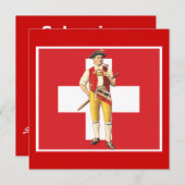 Invitation jour national à un BBQ suisse du 1er (Devant / Derrière)