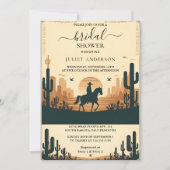 Invitation Jour Rodéo Cheval Rétro Rustique Western Fête des  (Devant)