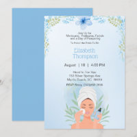 Jour spa Bachelorette Party Blue Floral