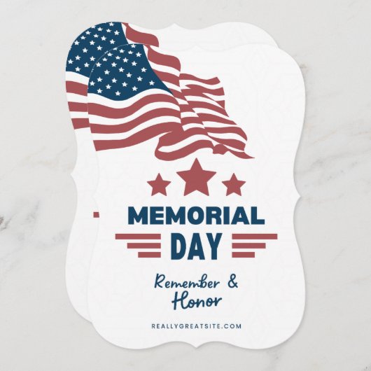 Invitation #JourDuSouvenirInvitationsSeSouvientEtHonore (Devant / Derrière)