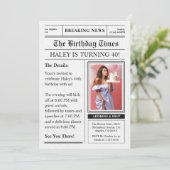 Invitation Journal 40e anniversaire Funny Magazine couverture (Debout devant)