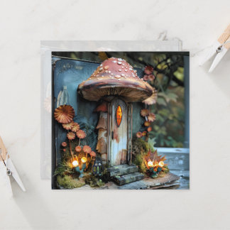 Invitation Journal Album Cottagecore Champignons Livre Bleu S