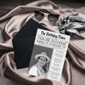 Invitation Journal Amusement unique 70e anniversaire Photo Pa