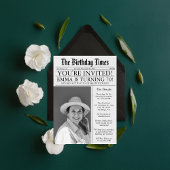 Invitation Journal Amusement unique 70e anniversaire Photo Pa