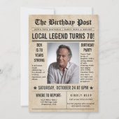 Invitation Journal Anniversaire Nouvelles drôle Hommes humori (Devant)