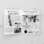 Invitation Journal de graduation minimaliste moderne (Intérieur)