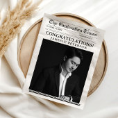 Invitation Journal de graduation minimaliste moderne