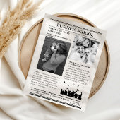 Invitation Journal de graduation minimaliste moderne