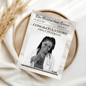 Invitation Journal de graduation minimaliste moderne