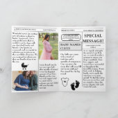 Invitation Journal de grossesse Annonce de Baby Shower (Intérieur)