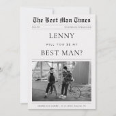 Invitation Journal personnalisé Photo Unique Proposition de T (Devant)