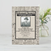 Invitation Journal personnalisé | Retraite (Debout devant)