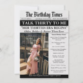 Invitation Journal Talk Thirty To Me 30e Anniversaire (Devant)