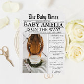 Invitation Journal Unique Fun Photo Baby shower esthétique