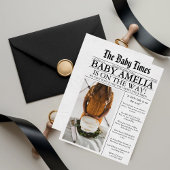 Invitation Journal Unique Fun Photo Baby shower esthétique