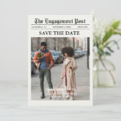 Invitation Journal Unique Fun Photo Save the Date Mariage (Debout devant)