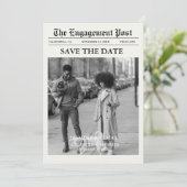 Invitation Journal Unique Fun Photo Save the Date Mariage (Debout devant)