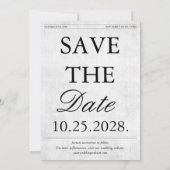 Invitation Journal Unique Fun Photo Save the Date Mariage (Dos)