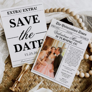 Invitation Journal Unique Photo Amusante Quinceanera